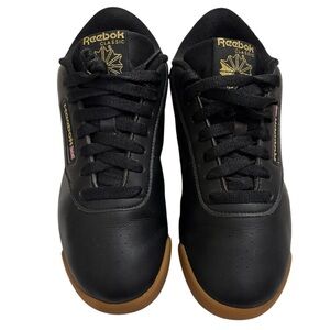 Reebok Classic Black and Gold Women's Athletic Shoes